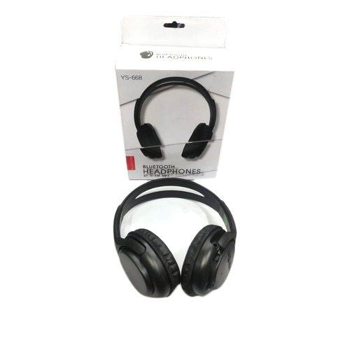 668 Black Wireless Bluetooth Headphones – Deep Bass, Wireless Comfort & Hands-Free Calling