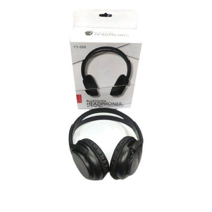 668 Black Wireless Bluetooth Headphones – Deep Bass, Wireless Comfort & Hands-Free Calling
