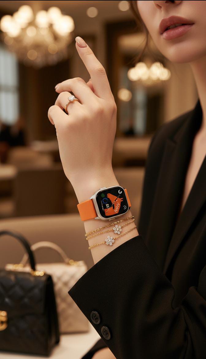 S8 Ultra Smart Watch Series 8 Bluetooth Call Fitness Tracker with Heart Rate & Temperature Monitor