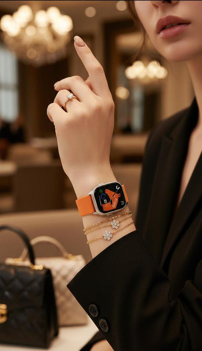 S8 Ultra Smart Watch Series 8 Bluetooth Call Fitness Tracker with Heart Rate & Temperature Monitor