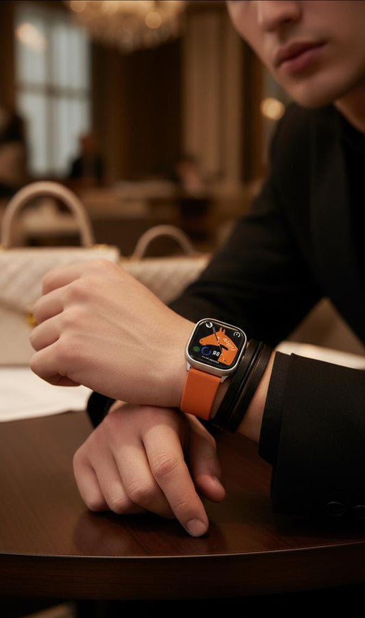 S8 Ultra Smart Watch Series 8 Bluetooth Call Fitness Tracker with Heart Rate & Temperature Monitor