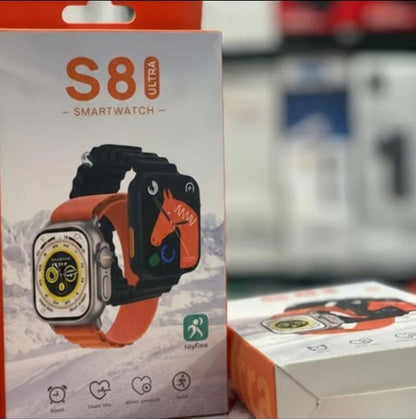 S8 Ultra Smart Watch Series 8 Bluetooth Call Fitness Tracker with Heart Rate & Temperature Monitor