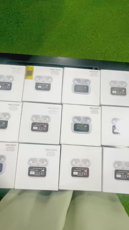 A9 Pro 2 Earbuds with LCD Tablet Airpods pro 2 with LCD touchscreen display bluetooth 5.3 for ios and android