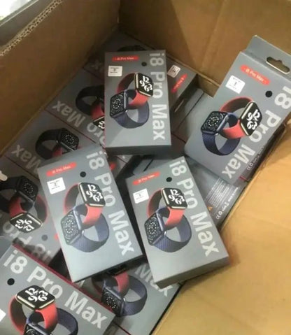 I8 Pro Max Smart Watch | Bluetooth Calling, Full Touch Display, Fitness & Sports Tracker | Compatible with Android & iOS